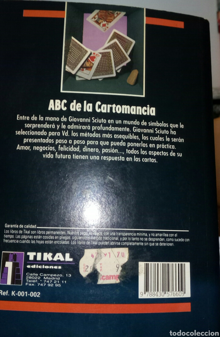 Libros de segunda mano: ABC DE LA CARTOMANCIA. EDITORIAL TIKAL. GIOVANNI SCIUTO - Foto 4