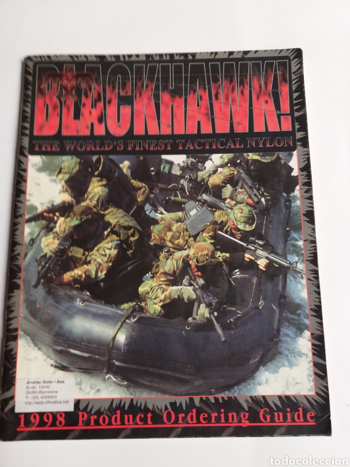 Libros de segunda mano: Blackhawk .The World's finest tactical nylon 1998 . . Caza pesca historia militar