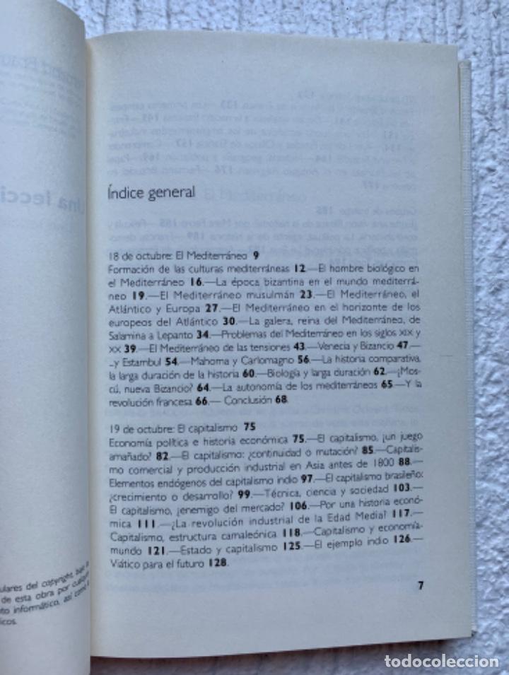 Libros de segunda mano: Una lecci&oacute;n de historia. Fernand Braudel. 1994 - Foto 3