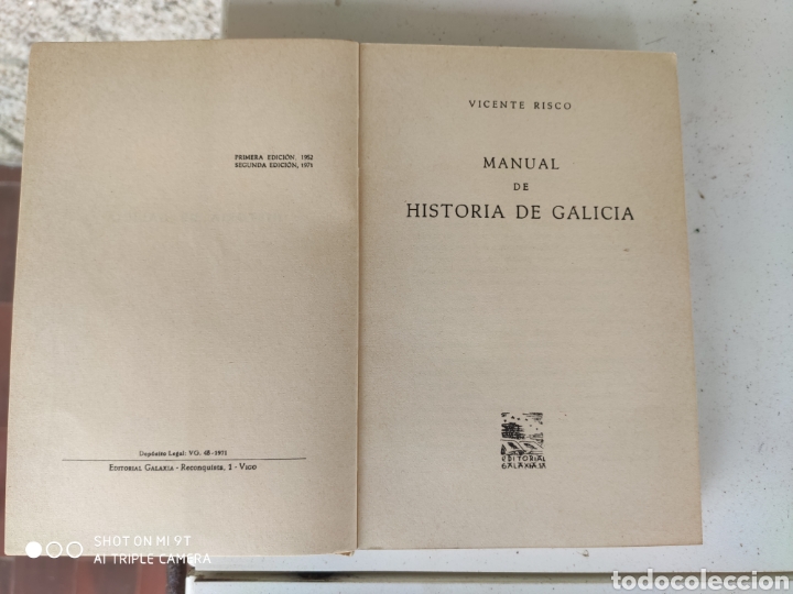 Libros de segunda mano: 1971. Historia de Galicia. Vicente Risco - Foto 2