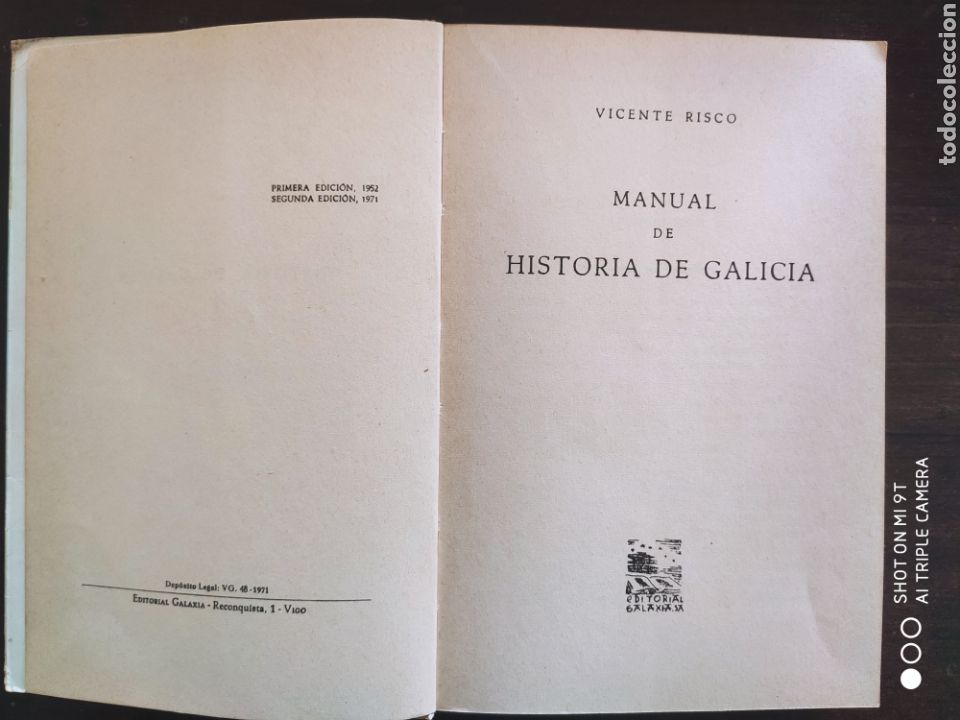 Libros de segunda mano: 1971. Historia de Galicia. Vicente Risco - Foto 3