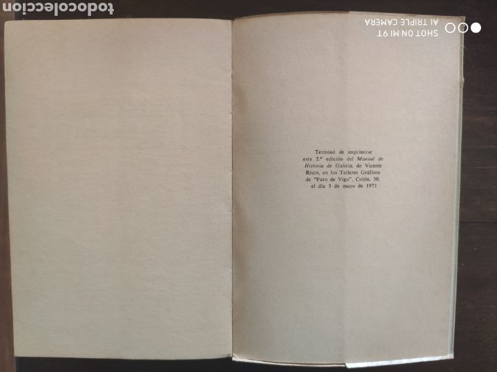Libros de segunda mano: 1971. Historia de Galicia. Vicente Risco - Foto 4