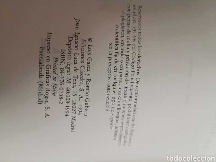 Libros de segunda mano: El discurso del comic. Luis Gasca. Roman Gubern - Foto 3