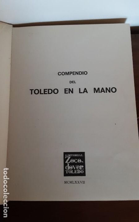 Libros de segunda mano: Compendio de Toledo en la mano Sixto Ram&oacute;n Parro 2a.edici&oacute;n Toledo1867 Facs&iacute;mil - Foto 4