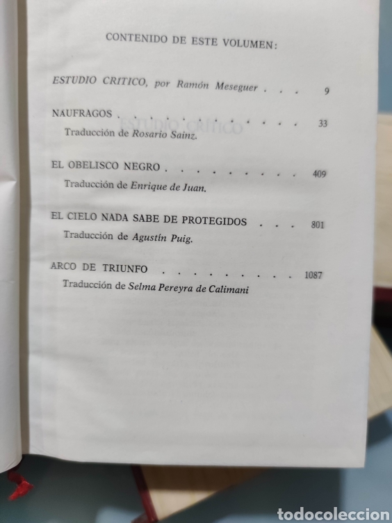Libros de segunda mano: Obras selectas. Erich M. Remarque - Foto 6