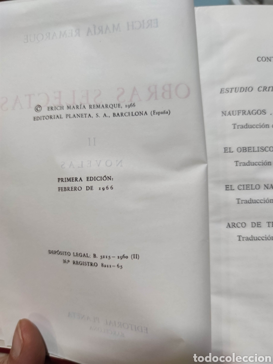 Libros de segunda mano: Obras selectas. Erich M. Remarque - Foto 7