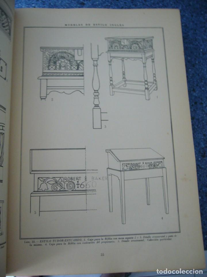 Libros de segunda mano: MUEBLES DE ESTILO INGL&Eacute;S - J. CLARET RUBIRA - Foto 4