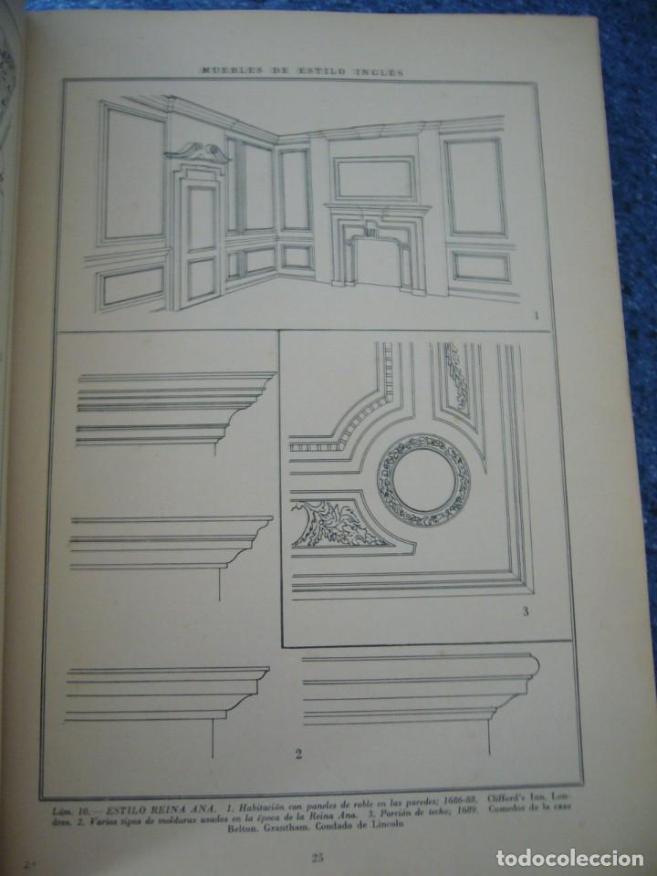 Libros de segunda mano: MUEBLES DE ESTILO INGL&Eacute;S - J. CLARET RUBIRA - Foto 5