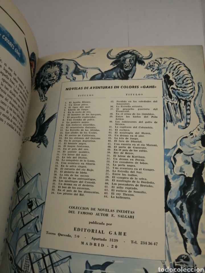 Libros de segunda mano: EMILIO SALGARI: 5 NOVELAS DE AVENTURAS EN COLORES - Foto 3