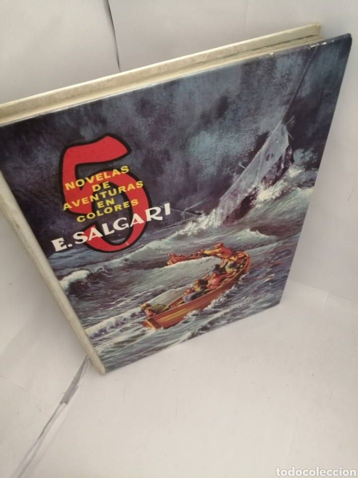 Libros de segunda mano: EMILIO SALGARI: 5 NOVELAS DE AVENTURAS EN COLORES - Foto 5