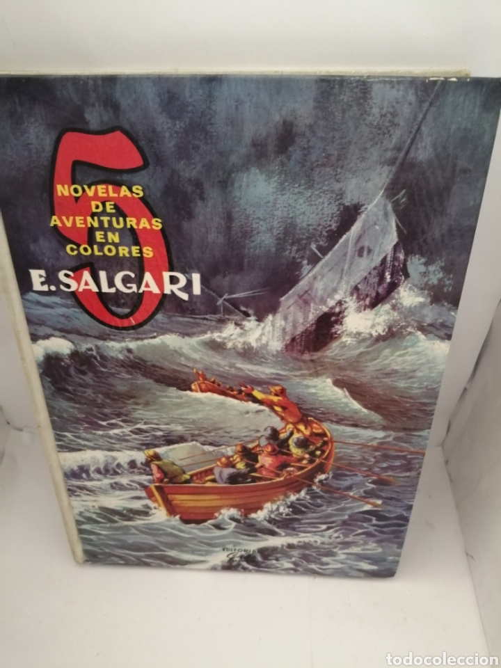 Libros de segunda mano: EMILIO SALGARI: 5 NOVELAS DE AVENTURAS EN COLORES - Foto 1