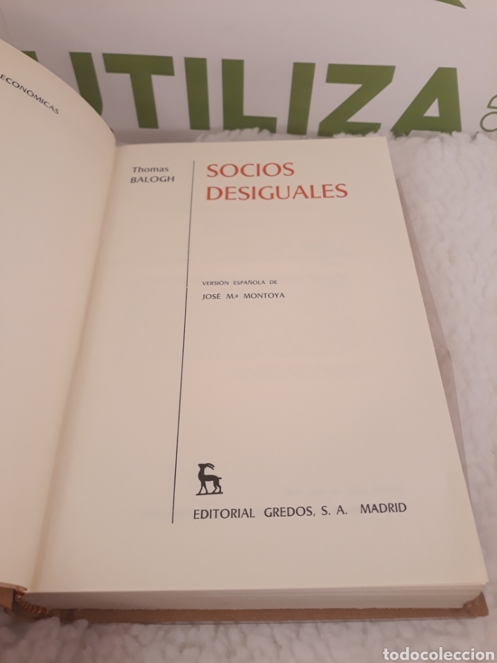 Libros de segunda mano: Socios Desiguales. Balogh. editorial gredos. - Foto 2