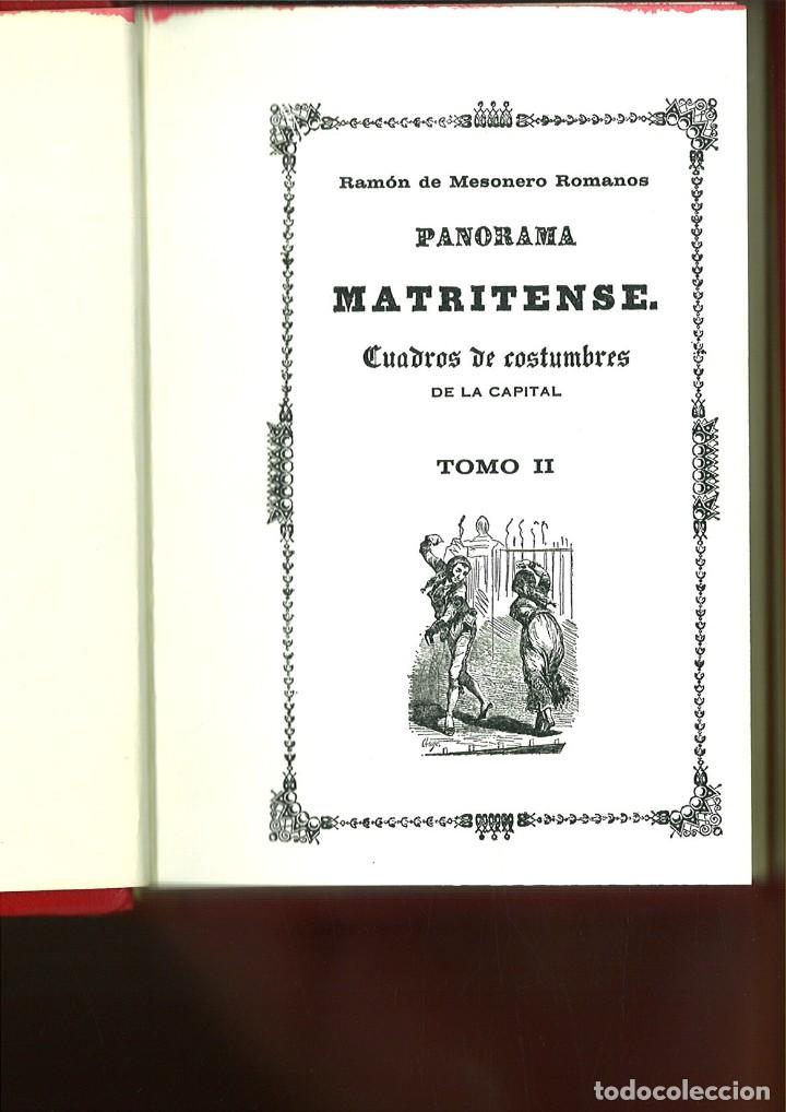 Libros de segunda mano: PANORAMA MATRITENSE. RAM&Oacute;N DE MESONEROS ROMANOS. Madrid, 1982. - Foto 2