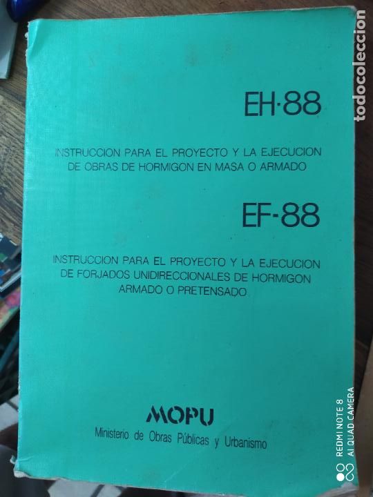 Libros de segunda mano: EH- 88 EF-88 MOPU, 1988. EP-667 - Foto 1