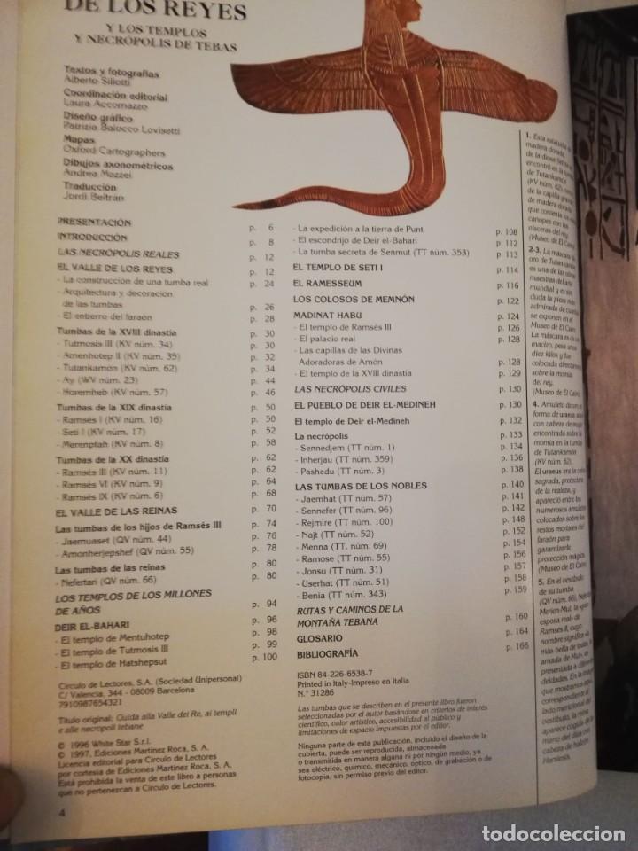 Libros de segunda mano: EL VALLE DE LOS REYES Y LOS TEMPLOS Y NECR&Oacute;POLIS DE TEBAS / ALBERTO SILIOTTI - Foto 3