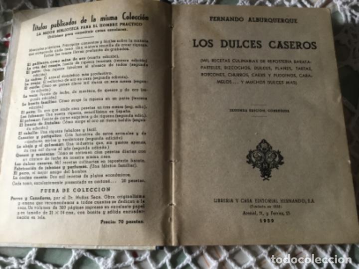 Libros de segunda mano: La riqueza en la mano. Libro antiguo de dulces caseros. - Foto 2