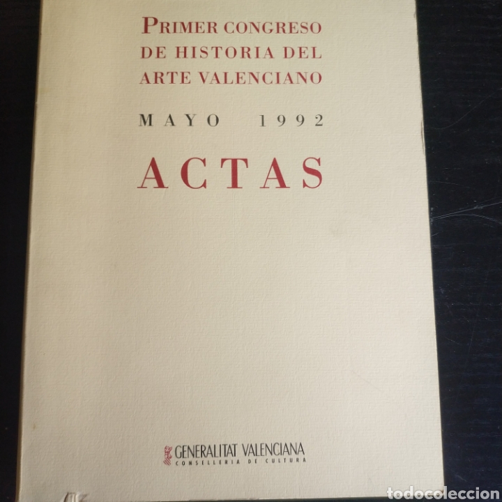 Libros de segunda mano: Primer congreso historia del arte valenciano mayo 1992 actas.