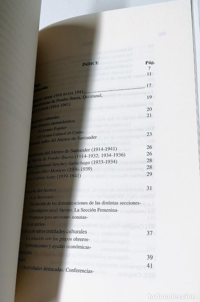 Libros de segunda mano: Mario Crespo L&oacute;pez, El Ateneo de Santander, 1914-2005, - Foto 3