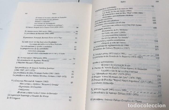 Libros de segunda mano: Mario Crespo L&oacute;pez, El Ateneo de Santander, 1914-2005, - Foto 4