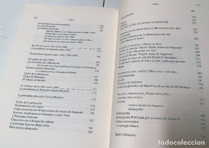 Libros de segunda mano: Mario Crespo L&oacute;pez, El Ateneo de Santander, 1914-2005, - Foto 5
