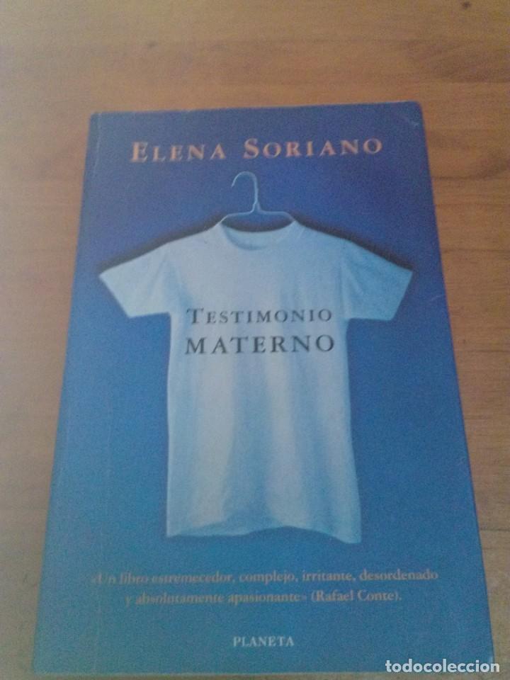 Libros de segunda mano: TESTIMONIO MATERNO ELENA SORIANO. EST6B3 - Foto 1