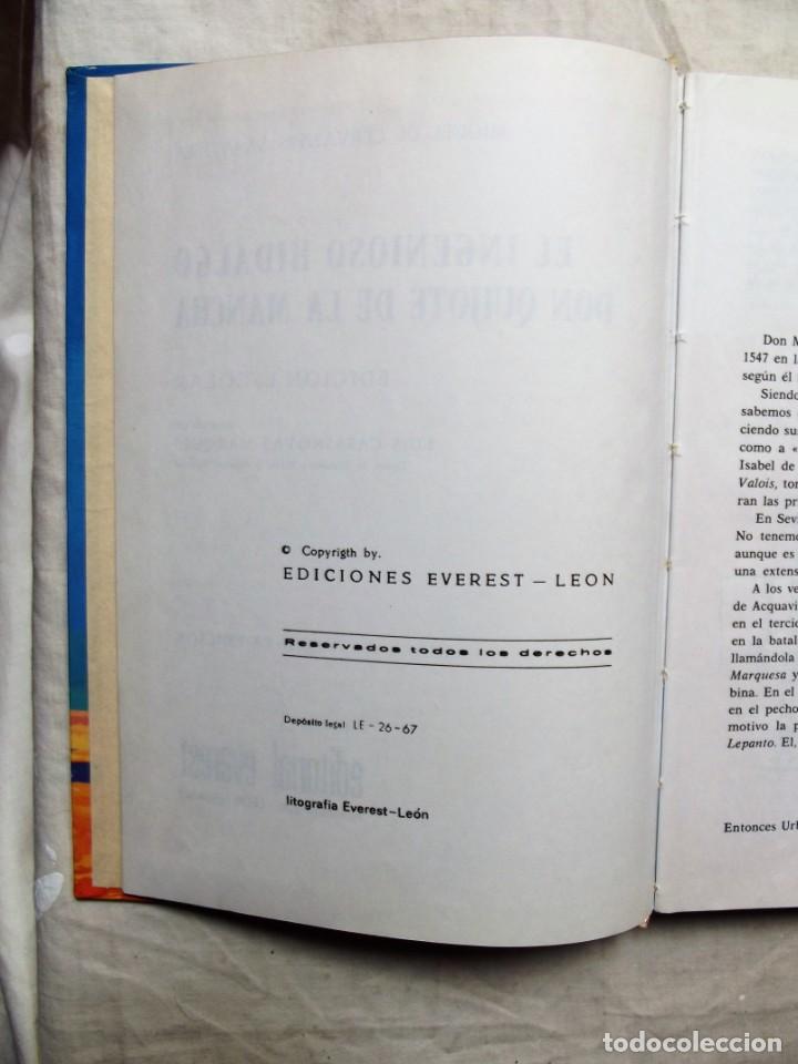 Libros de segunda mano: EL QUIJOTE EDICION ESCOLAR EDITORIAL EVEREST - Foto 4