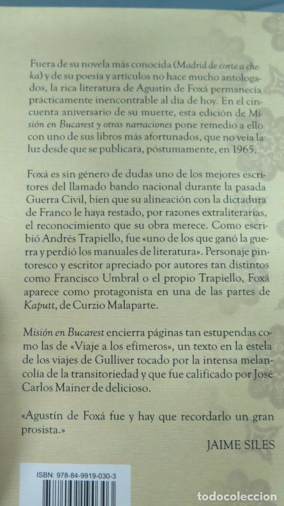 Libros de segunda mano: MISION EN BUCAREST Y OTRAS NARRACIONES. FOXA - Foto 2