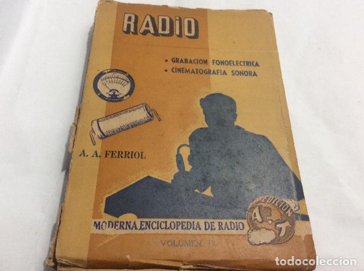 Gebrauchte B&uuml;cher: MODERNA ENCICLOPEDIA DE RADIO-A.A.FERRIOL- A&Ntilde;O 1946 Grabacion fonoelectrica cinematografia sonora