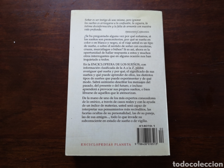 Libros de segunda mano: Enciclopedia de los sue&ntilde;os. Armando carranza. Editorial planeta - Foto 2