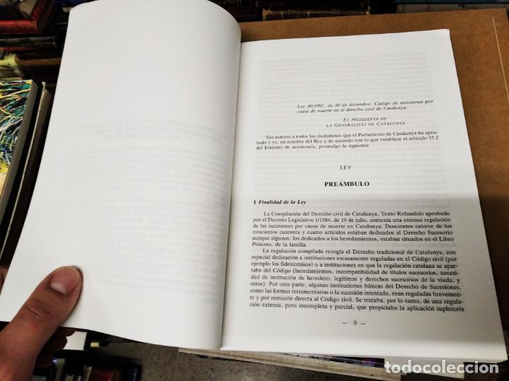 Libros de segunda mano: CODI DE SUCCESSIONS DE CATALUNYA / C&Oacute;DIGO DE SUCESIONES DE CATALUNYA . LA NOTAR&Iacute;A . 1992 - Foto 4