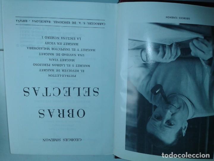 Libros de segunda mano: OBRAS SELECTAS 1985 GEORGES SIMENON 1&ordf; EDICI&Oacute;N CARROGIO - Foto 2