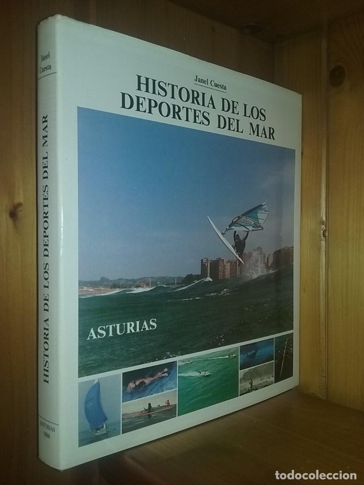 Livros em segunda m&atilde;o: HISTORIA DE LOS DEPORTES DEL MAR, ASTURIAS, JANEL CUESTA, 1988