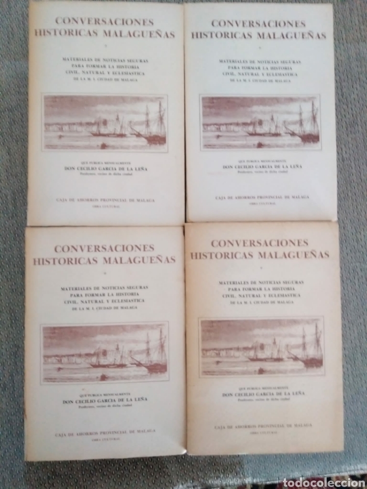 Libros de segunda mano: Conversaciones hist&oacute;ricas malague&ntilde;as o materiales de noticias seguras. 4 vol&uacute;menes.
