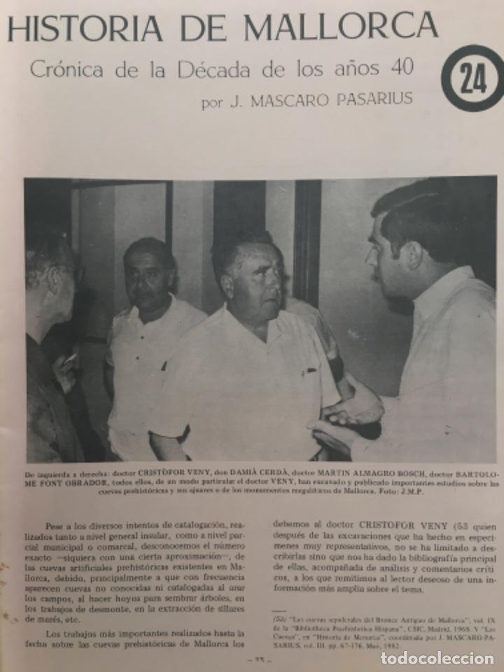 Libros de segunda mano: HISTORIA DE MALLORCA, CRONICA DECADA A&Ntilde;OS 40, MASCARO PASARIUS, N&Uacute;MERO 24