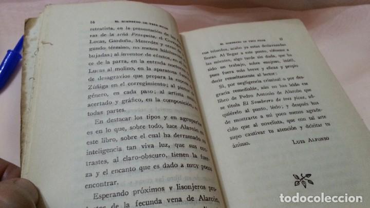 Libros de segunda mano: Libro. Novela El Sombrero de tres Picos. A&ntilde;o 1945. - Foto 3
