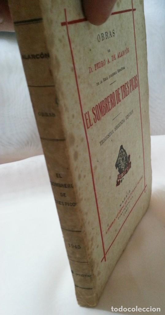 Libros de segunda mano: Libro. Novela El Sombrero de tres Picos. A&ntilde;o 1945. - Foto 6