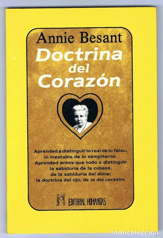 Libros de segunda mano: DOCTRINA DEL CORAZ&Oacute;N ANNIE BESANT - Foto 1