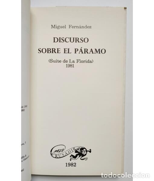 Libros de segunda mano: DISCURSO SOBRE EL P&Aacute;RAMO. FERN&Aacute;NDEZ, Miguel. Rusadir. 1982. - Foto 2
