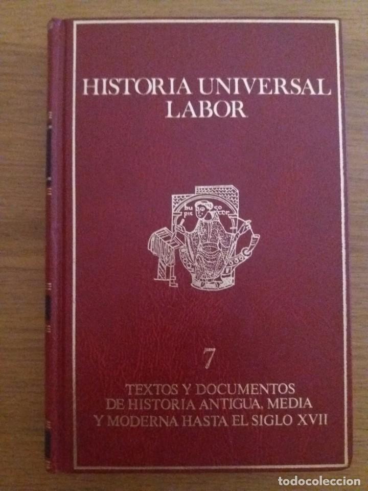 Libros de segunda mano: Historia Universal, Editorial Labor, volumen 7. Textos y documentos - Foto 1
