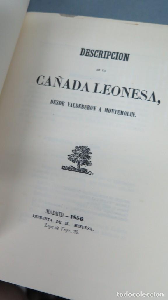 Libros de segunda mano: 1856.- DESCRIPCI&Oacute;N DE LA CA&Ntilde;ADA LEONESA. FACSIMIL - Foto 2