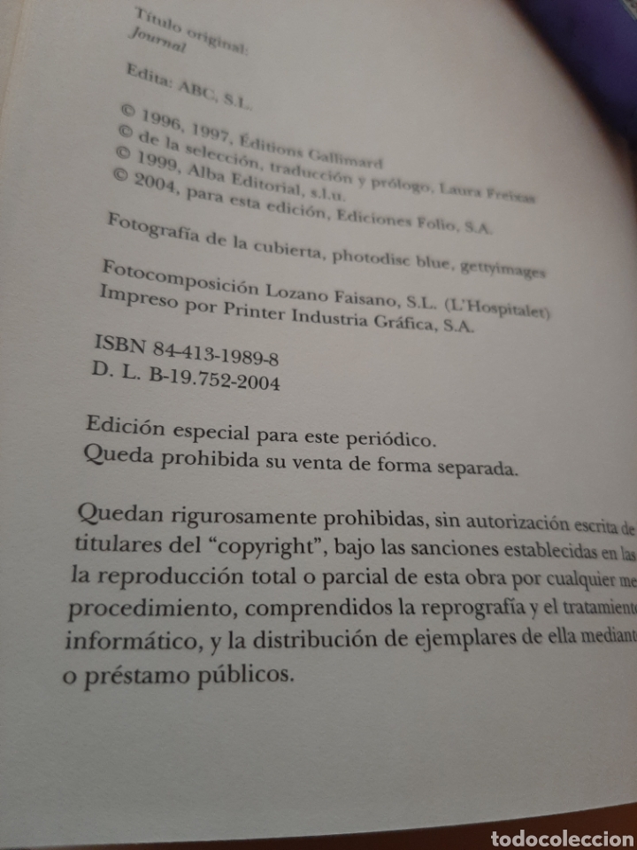 Libros de segunda mano: Diario. Andr&eacute; Gide. - Foto 4