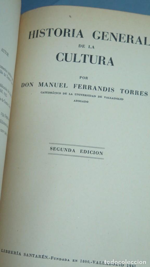 Libros de segunda mano: HISTORIA GENERAL DE LA CULTURA. FERRANDIS - Foto 4
