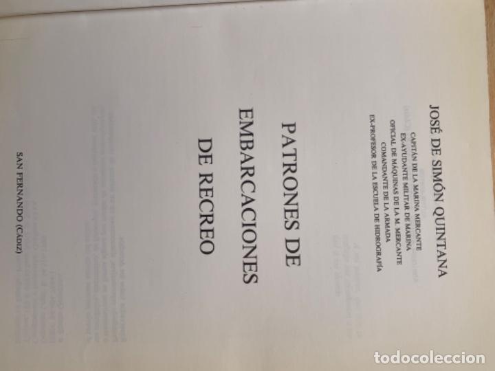 Libros de segunda mano: Patrones de embarcaciones de recreo, libro - Foto 2