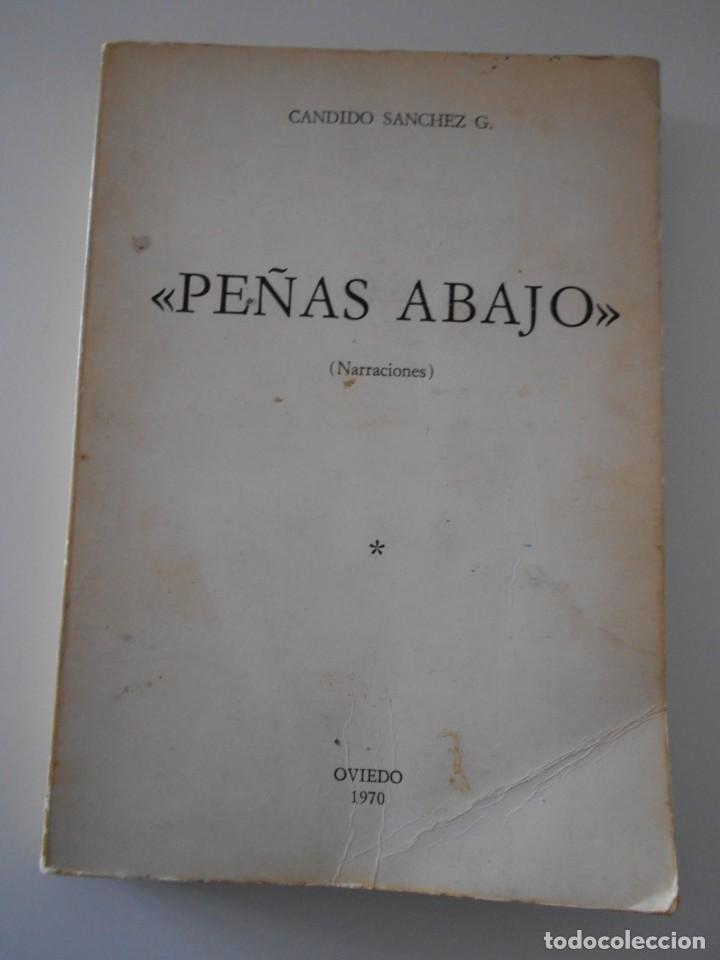 Libros de segunda mano: PE&Ntilde;AS ABAJO. (NARRACIONES). CANDIDO SANCHEZ G. OVIEDO, 1970. 201 PAGINAS. 210 GRAMOS