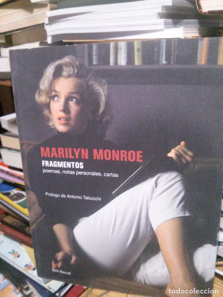 Libros de segunda mano: MARILYN MONROE, FRAGMENTOS , SEIX BARRAL - Foto 1