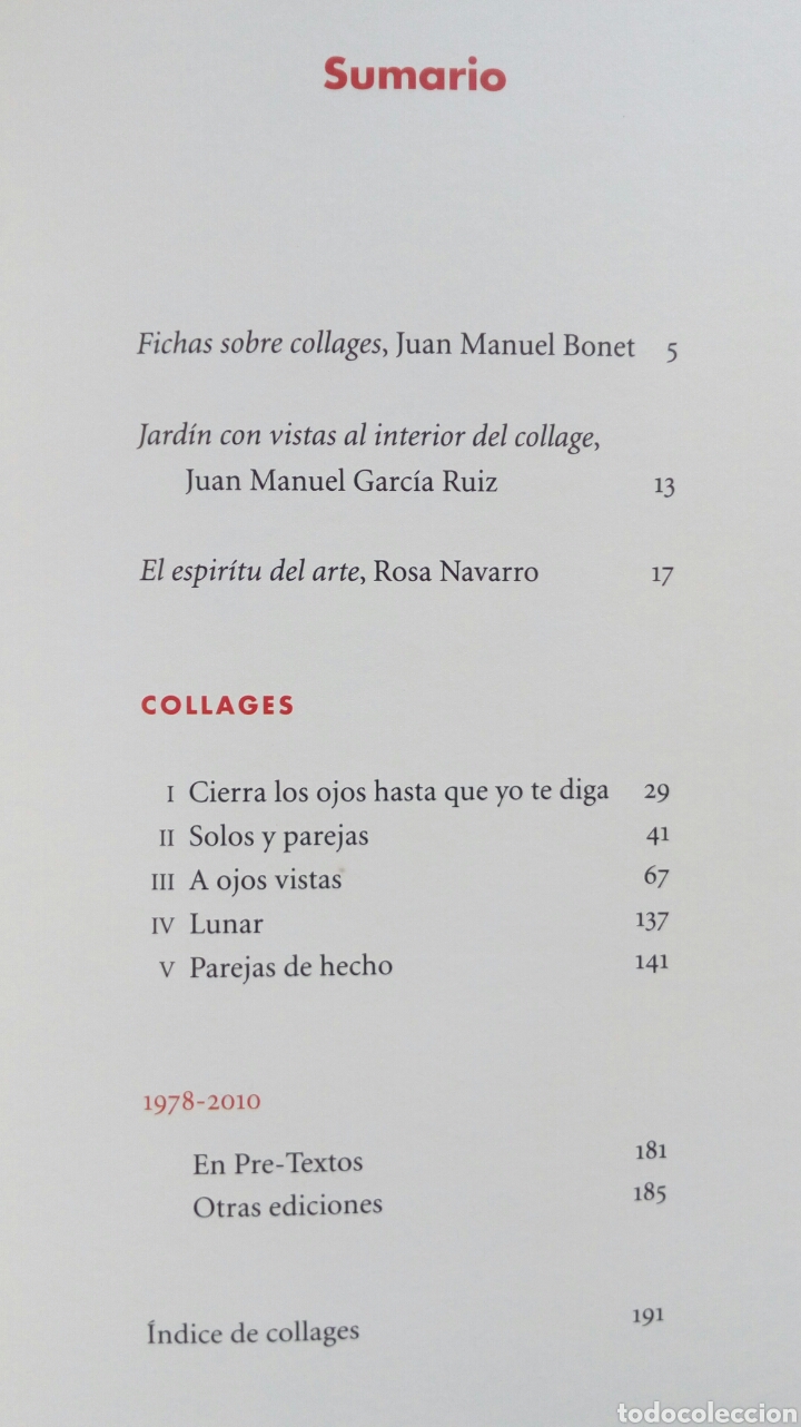 Libros de segunda mano: Collages. Jos&eacute; Luis Jover. - Foto 3