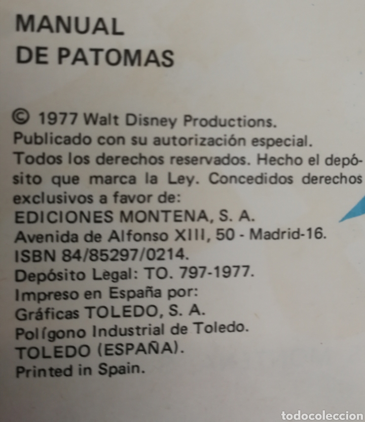 Libros de segunda mano: libro manual de patomas walt disney 1977 - Foto 2