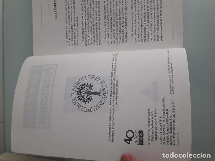 Libros de segunda mano: EX&Aacute;MENES PSICOT&Eacute;CNICOS - CENTRO DE ESTUDIOS ADAMS - MADRID 2000 - OPOSICIONES - Foto 4