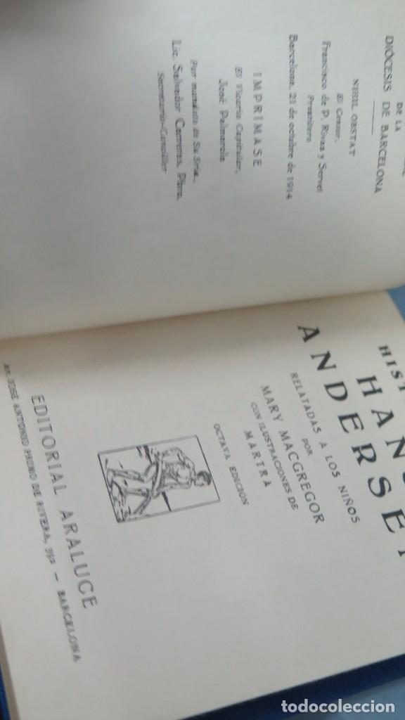Libros de segunda mano: HISTORIAS DE HANS ANDERSEN. ARALUCE. OCTAVA EDICION - Foto 2