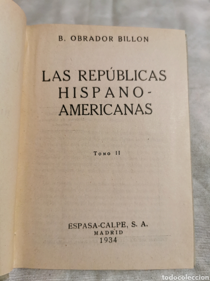 Libros de segunda mano: Las rep&uacute;blicas hispanoamericanas tomo 2 - Foto 2